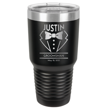 Engraved Best Man Tumbler - Personalized Gift